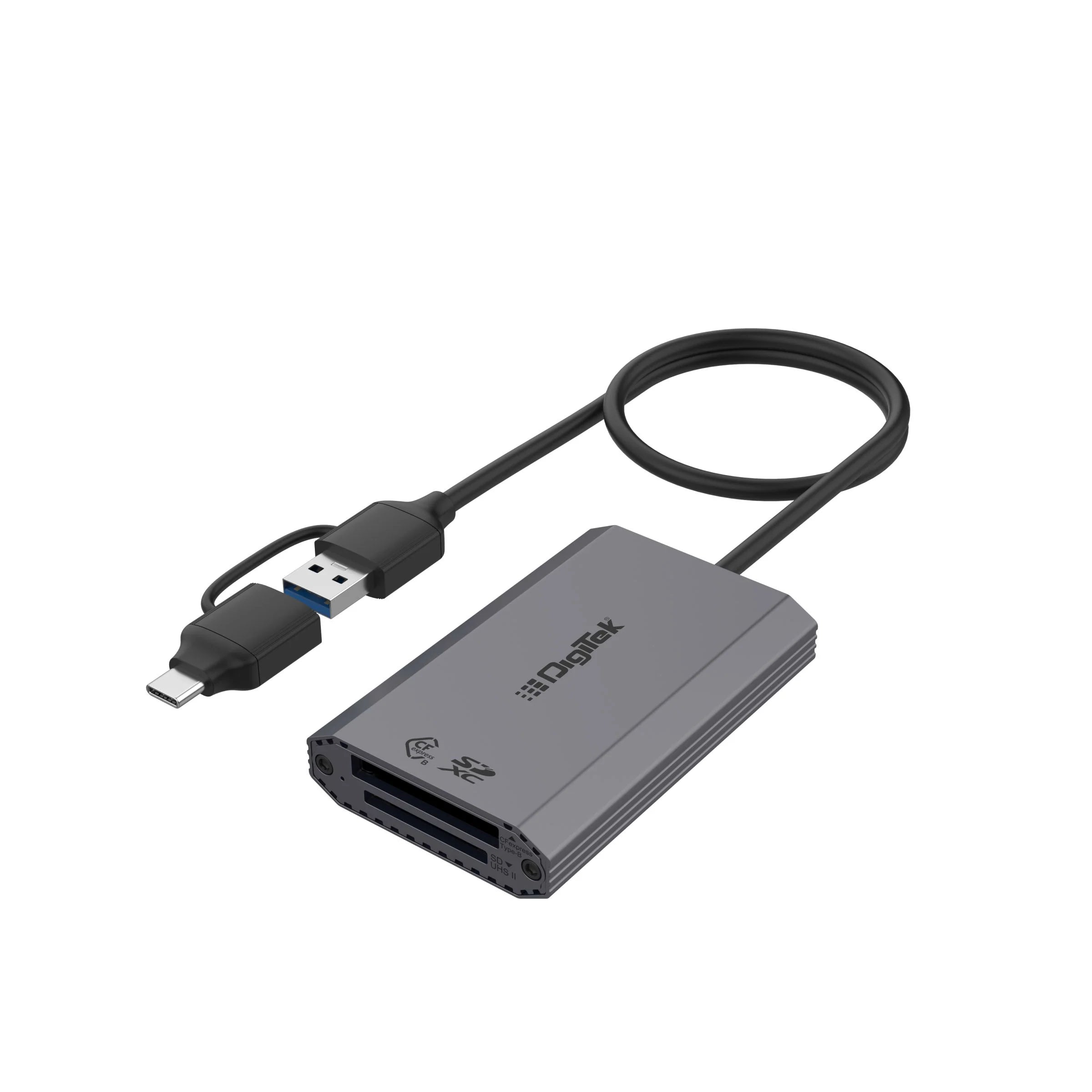 Digitek DCR-102 CFB 2-in-2 CF Express Type B & SDXC USB 3.2 Card Reader - cambuy-lives Digitek DCR-102 CFB 2-in-2 CF Express Type B & SDXC USB 3.2 Card Reader - cambuy-lives